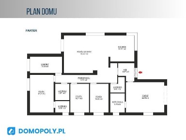 Dom parterowy 124 m² I Stan surowy I Duża działka!