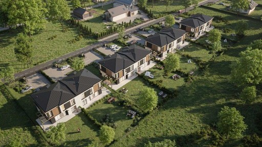 Domy z furtką do lasu - bliźniaki 140 m², działki 600-700 m²