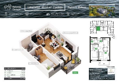 Chopina, 2 pokoje, 1 pietro, mieszkanie już gotowe.