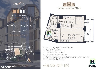 Mieszkanie 2 pokojowe Słowackiego