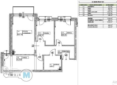 4 pokojowe mieszkanie w Apartamentowcu Pińczów