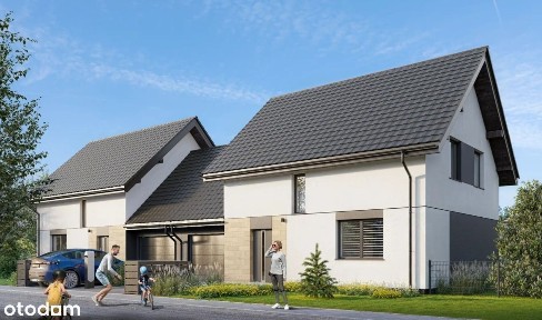 Dom z garażem 117m²+ogród+20 m²GRATIS nad garażem, KŁAJ, DOM POKAZOWY