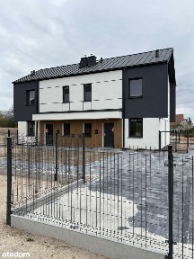 Bliźniak 83,11 m2, ładna działka, gotowy do wykończenia