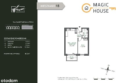 Mieszkanie 2 pokojowe | Niski czynsz | Balkon