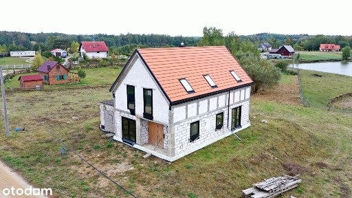 Nowoczesny dom do własnej aranżacji z widokiem na Jezioro Bielskie