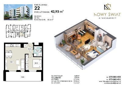 Apartament z komórką lokatorską - Osiedle Nowy Świat w Jarocinie