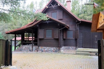 Dom, łódź i pomost nad jeziorem Tyrkło Góra 50 gm Orzysz