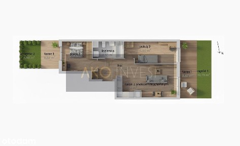 NOWE| TARAS I OGRÓD z 2 stron| 3 pokoje 53m2 | tramwaj 2 min |PREMIUM