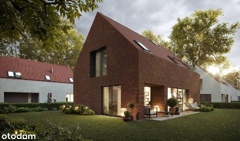 Nowoczesne domy w sąsiedztwie parku.