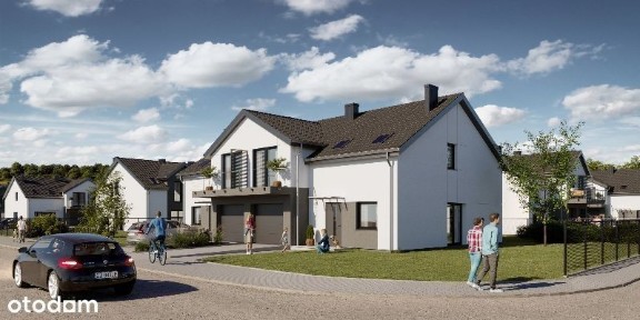 Duży bliźniak Czaple - kanalizacja, światłowód