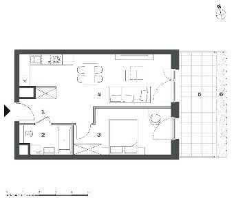 Apartament PREMIUM z loggią i ogrodem - NOHO