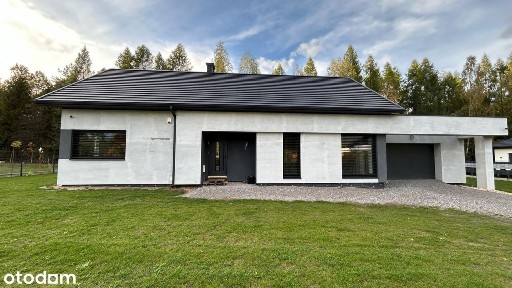 Designerski dom parterowy przy lesie | Gotowy do wprowadzenia |