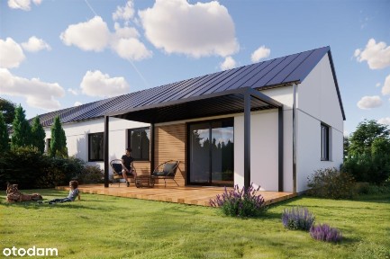Nowy Dom w zabudowie bliźniaczej z dużą działką