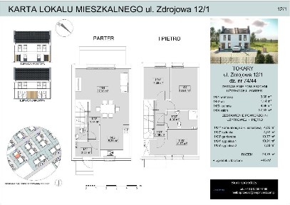 Słoneczny bliźniak dwupoziomowy z ogrodem