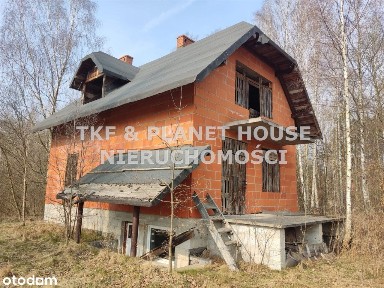 Dom 105m2 niedokończony działka 9800m2 Gielniów