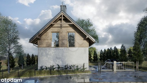 Dom wolnostojący, stan deweloperski, brak podatku PCC, działka 5,5ar