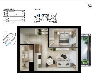 Nowe > 2 pokoje > 36,87 m2