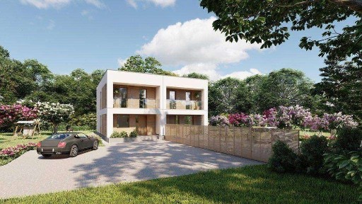 Radziejowice, blizniak, budynek dwulokalowy, segmant.