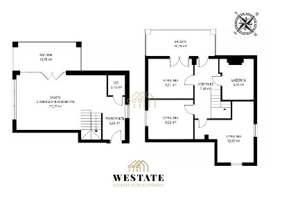Dwupoziomowy apartament w otulinie lasu