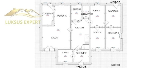 Dom z pięknym widokiem na las.