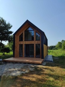 Dom szkieletowy na zgłoszenie 35m2, 50m2 nowoczesna stodoła