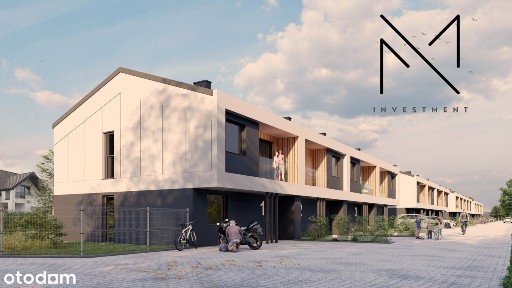 Nowoczesny dom w zabudowie szeregowej - Osiedle Współczesne - Reymonta