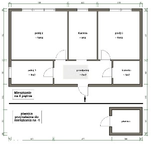 | 3 oddzielne pokoje | 54 m2 | świetna lokalizacja |