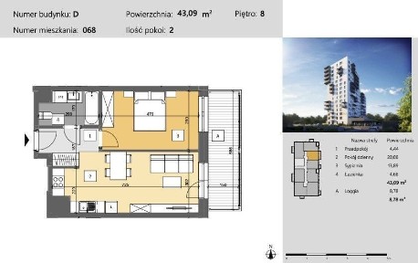 2 Pokoje + Loggia | Garaż + Komórka Lokatorska