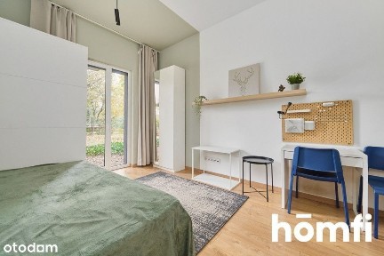 Kawalerka blisko rzeki z ogródkiem