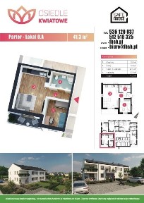 Nowe mieszkanie z ogródkiem 280 tyś! 41,3m² komórka, miejsce postojowe