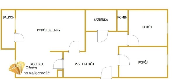 3 pokoje, balkon, piwnica