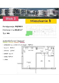 Mieszkanie 60 m2, I piętro, Os. Chorwackie