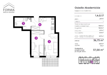 Nowe mieszkanie - 2 pokoje 37 m2 z ogródkiem!