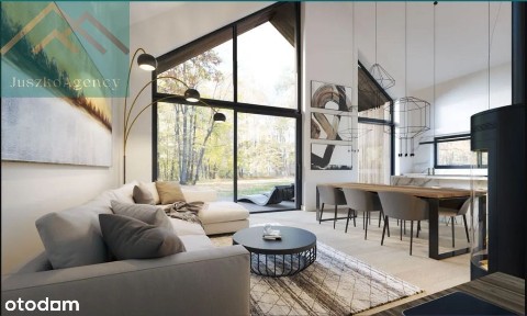 Domy w Różnowie.Stan surowy otwarty, duża działka