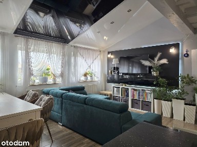 Dwupoziomowe, bezczynszowe mieszkanie z ogrodem