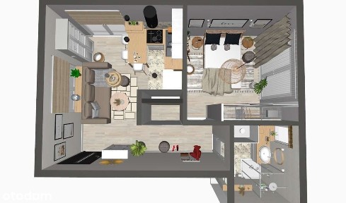 Przytulne z miejscem parkingowym w cenie + ogrzewanie podłogowe