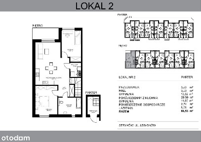 Apartament 69 m2 w centrum Strykowa na kameralnym osiedlu