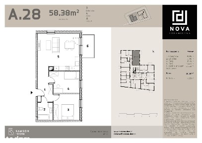 Nova Ceramiczna | mieszkanie 3-pok. | A34