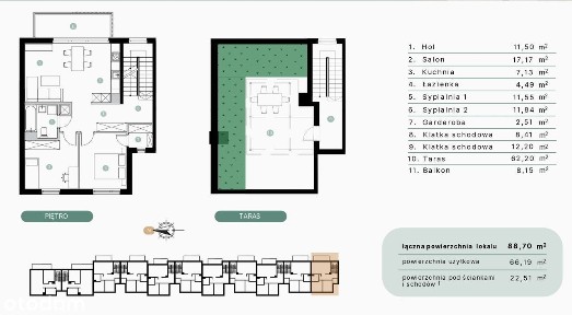 Nowe mieszkanie z ogrodem | 60 m² | Zielone Tarasy Maślice