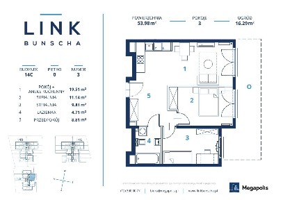 3-pokojowe mieszkanie z ogródkiem | Ruczaj, ul. Bunscha 14C | Bez PCC