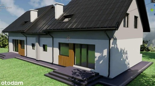 Nowoczesny dom Krobia/ Mierzynek, 4 sypialnie ! + salon