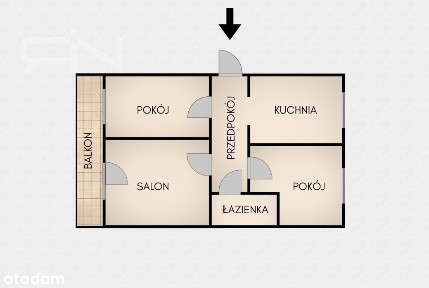 Śródmieście | 3 pokoje | Osobna kuchnia | Balkon