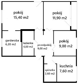 Mieszkanie | 65,70m2 | 3 pokoje | I piętro | spiżarka | garderoba