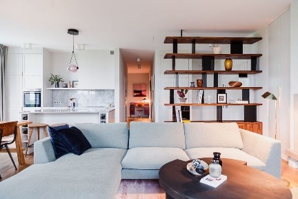 Penthouse z kominkiem w Miasteczku Wilanów