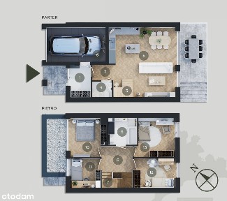 Gotowy dom | garaż | rekuperacja, ogrzewanie podłogowe, pompa ciepła |