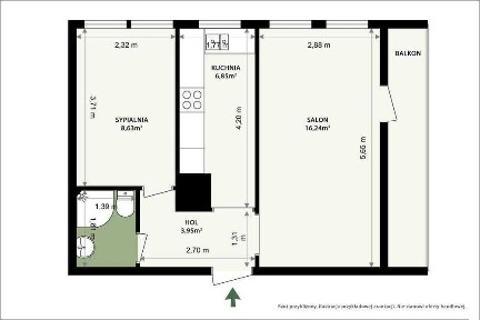 Mieszkanie 2 pokoje Wrocław Kruszwicka balkon widok blisko Rynku 41 m²