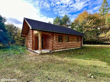 Wyjątkowy drewniany dom w leśnej okolicy