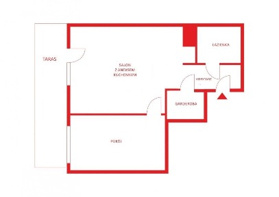 Reda 2 pokoje z tarasem | Blisko Skm