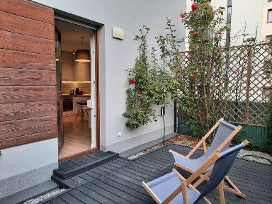 2 pokoje z ogródkiem - nowoczesne mieszkanie na Naramowicach