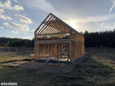 Nowy dom 51m2 nad najczystszym jeziorem w Polsce Anastazewo / Powidz